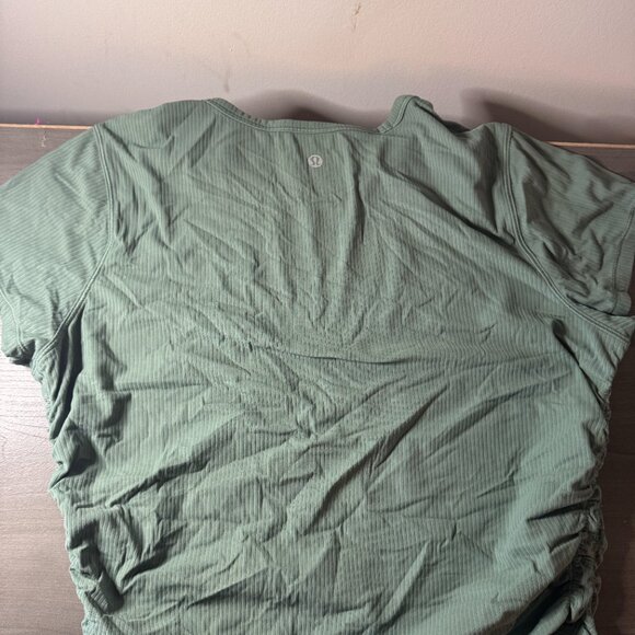 All It Takes Tee Ribbed Nulu Size 12 Grey Eucaluptus - Picture 2 of 2